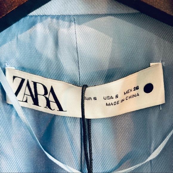 ZARA Sz S Oversized Y2K Jacket Blazer Lined Shoulder Pads NEW WITH TAG - Picture 5 of 13